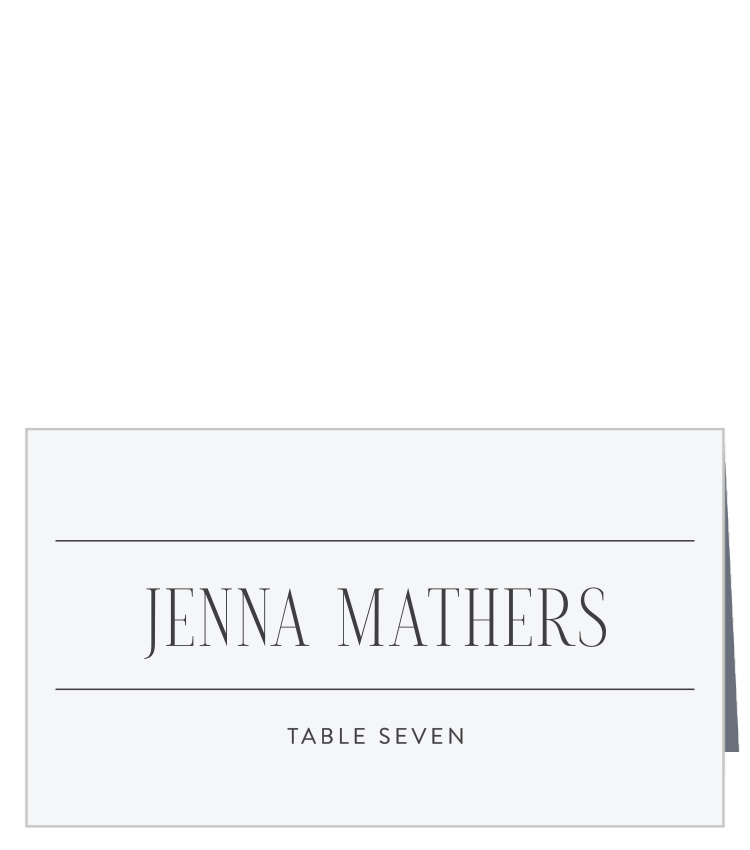 Minimal Typography Place Cards