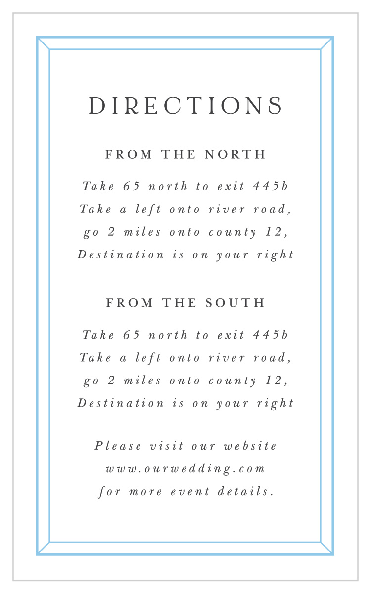 Soft Bevel Direction Cards