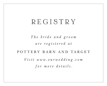 Soft Bevel Registry Cards