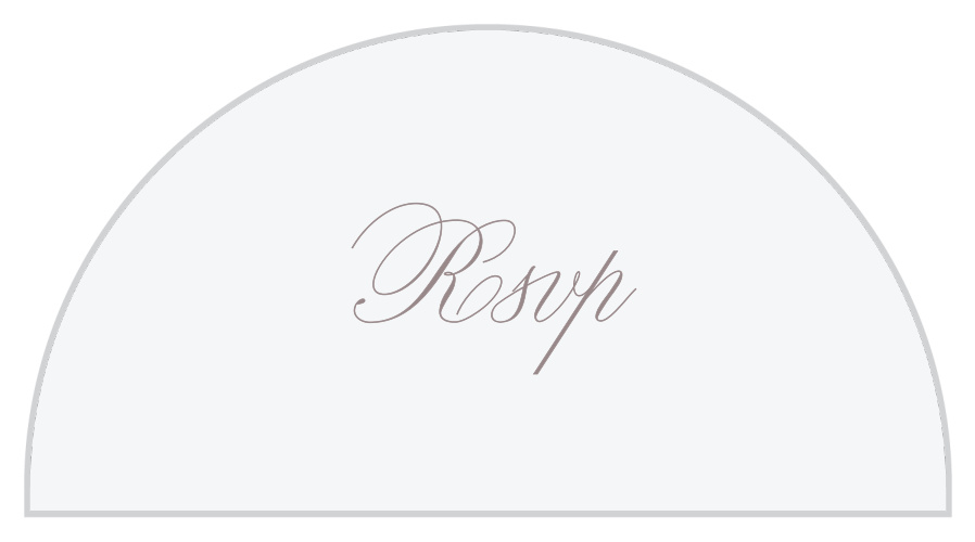 Scripty Monogram Wedding Arch Accent Cards