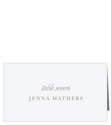 Our Scripty Monogram Wedding Arch Place Cards let family and friends know where they are seated for your reception.