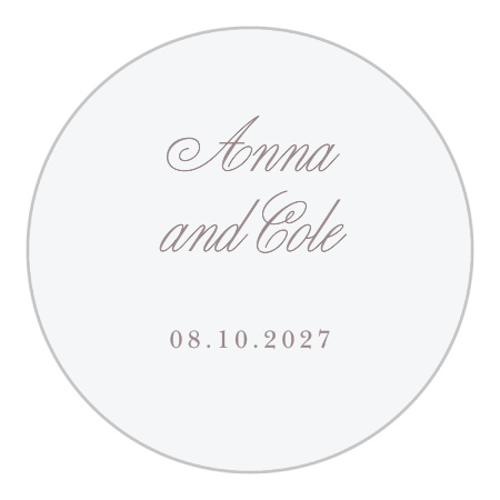 Scripty Monogram Wedding Arch Stickers