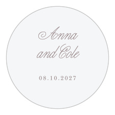 Add the perfect touch to your envelopes with our Scripty Monogram Wedding Arch Stickers. 