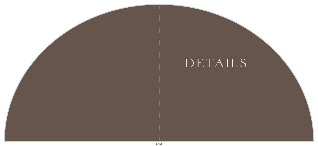 Modern Align Wedding Arch Detail Cards