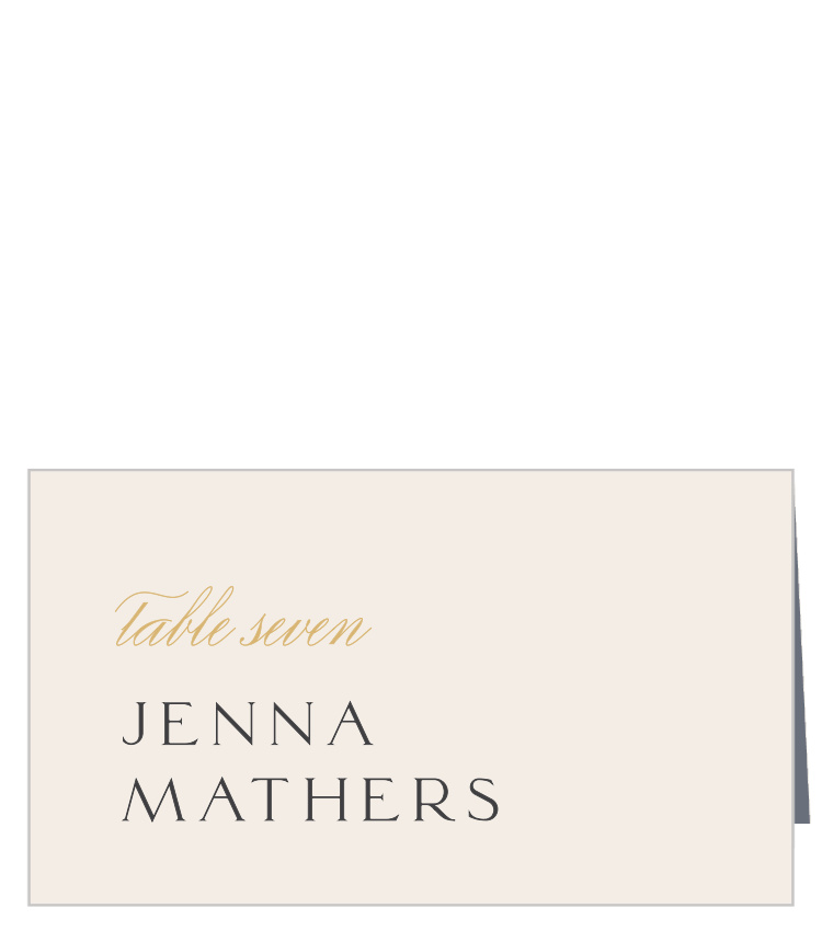 Modern Align Wedding Arch Place Cards