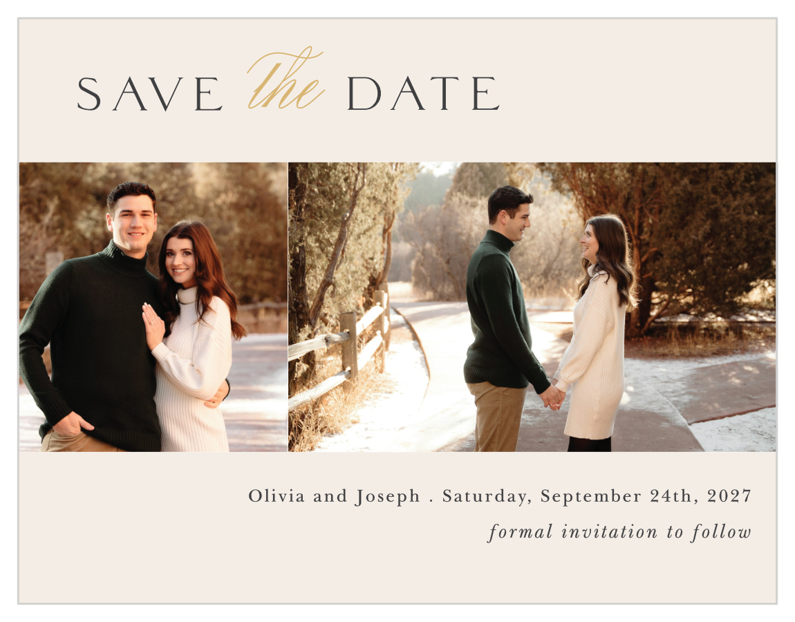 Modern Align Wedding Arch Save the Date Magnets