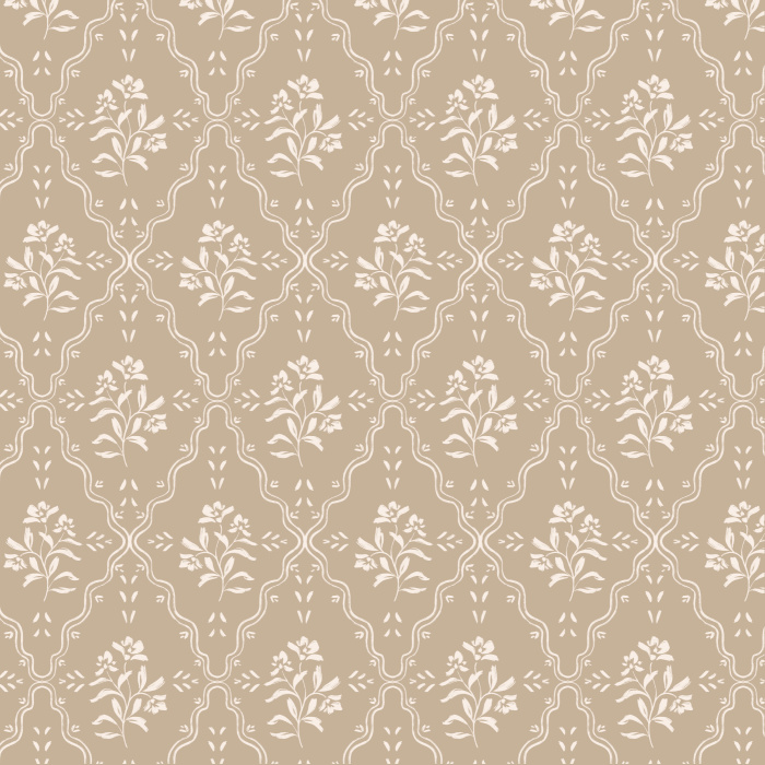 Our Wavy Blossom Peel And Stick Removable Wallpaper brings a classic floral design to any wall in your home.