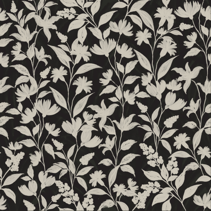 Our Painted Textured Wildflowers Peel And Stick Removable Wallpaper brings a moody botanical accent to any wall in your home.