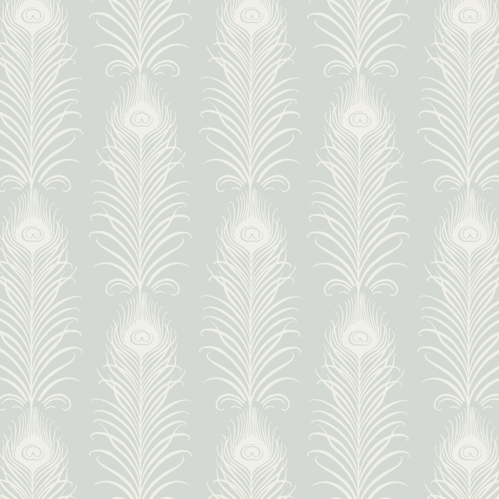 Add a classic stripe look with a twist to any wall in your home with our Eye Of A Feather Peel and Stick Removable Wallpaper.
