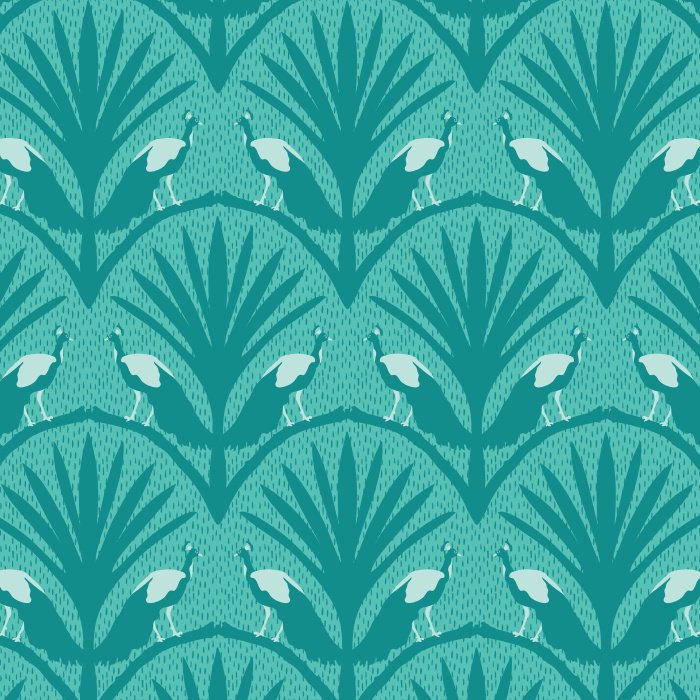 Transform your space with our Peacock Scallop Peel and Stick Removable Wallpaper. 