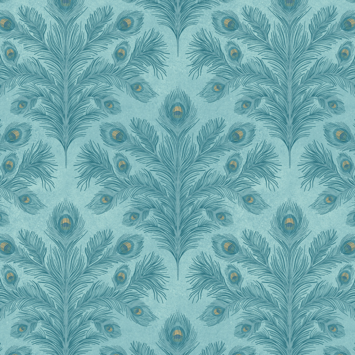 Create a luxurious, elegant space with our Feathered Symmetry Wallpaper. 