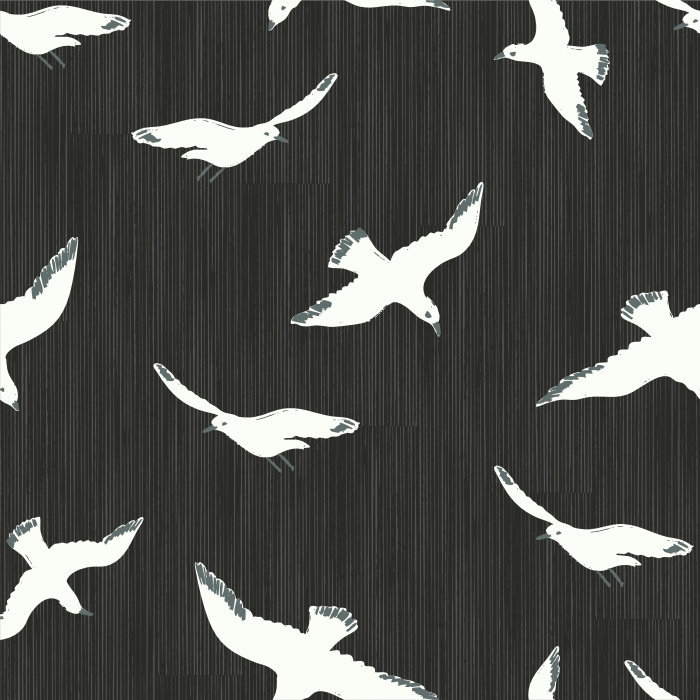 Create a unique, eclectic space with our White Birds Peel and Stick Removable Wallpaper.