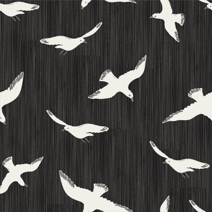 Create a unique, eclectic space with our White Birds Peel and Stick Removable Wallpaper.