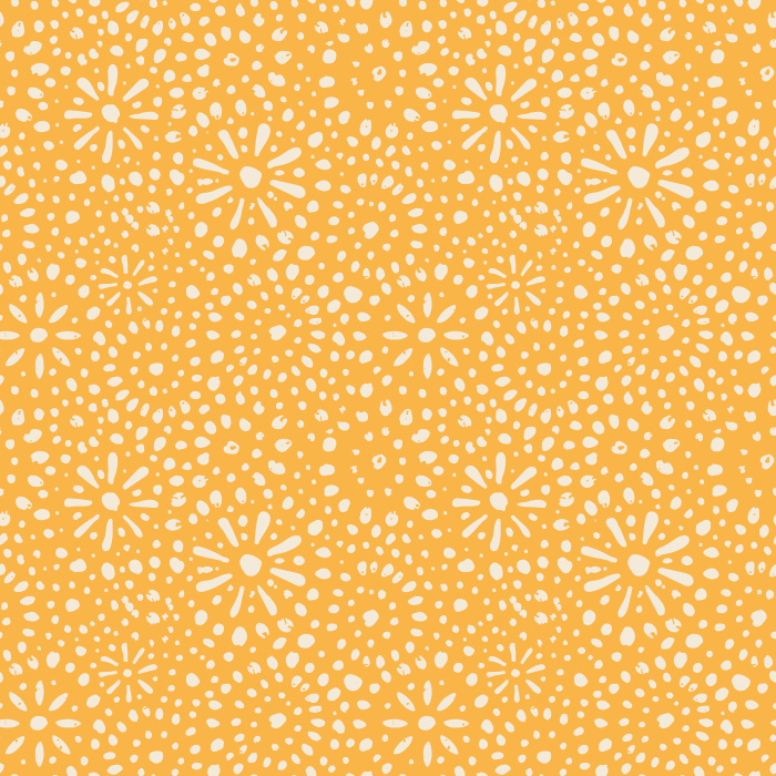 Energize your space with Stardusted Boho wallpaper, featuring a playful dotted starburst pattern in warm tan on a rich, earthy red background.