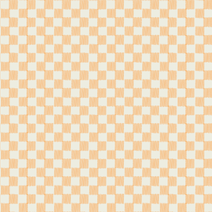 The Ribbed Checks Wallpaper features a warm, woven-inspired checker pattern in soft tan and cream tones, blending classic design with modern simplicity.