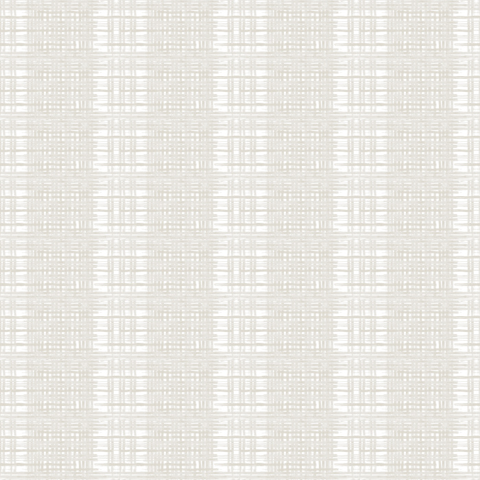 The Woven Grass Wallpaper features a delicate crosshatch pattern inspired by natural grasscloth, blending soft cream and beige tones for a refined organic look.