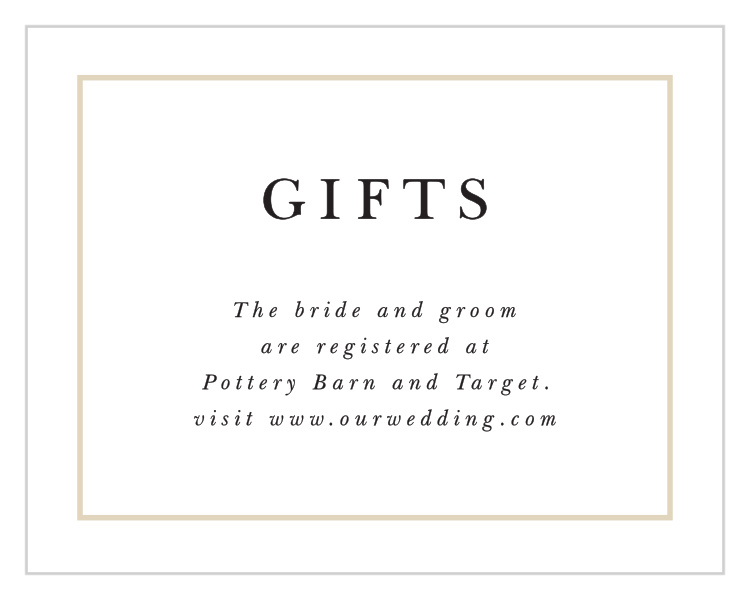 Forever Photo Registry Cards