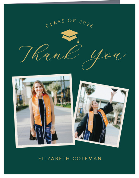 Show your appreciation with our stylish Academic Success Thank You Cards.