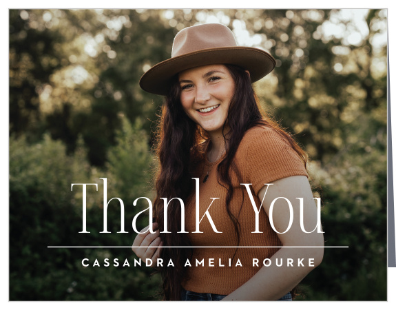 Share your memories with our Senior Edit Graduation Thank You Cards.