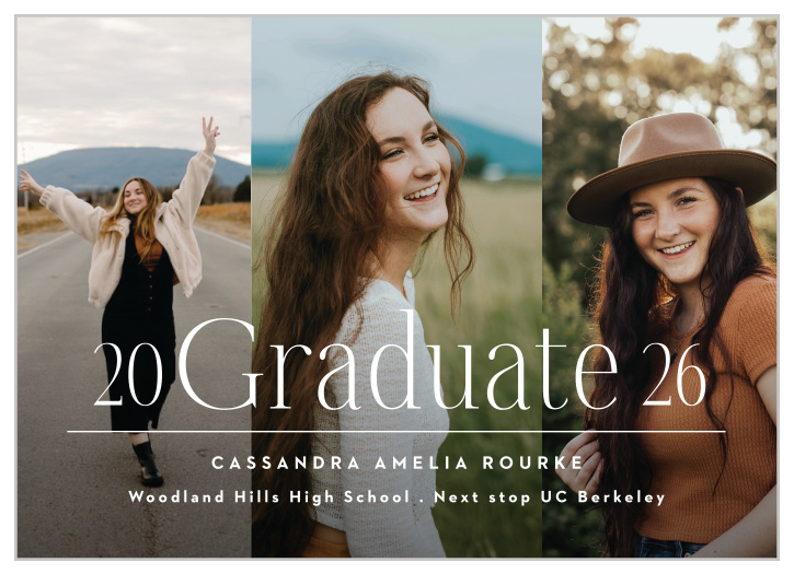 Share your memories with our Senior Edit Graduation Invitations.
