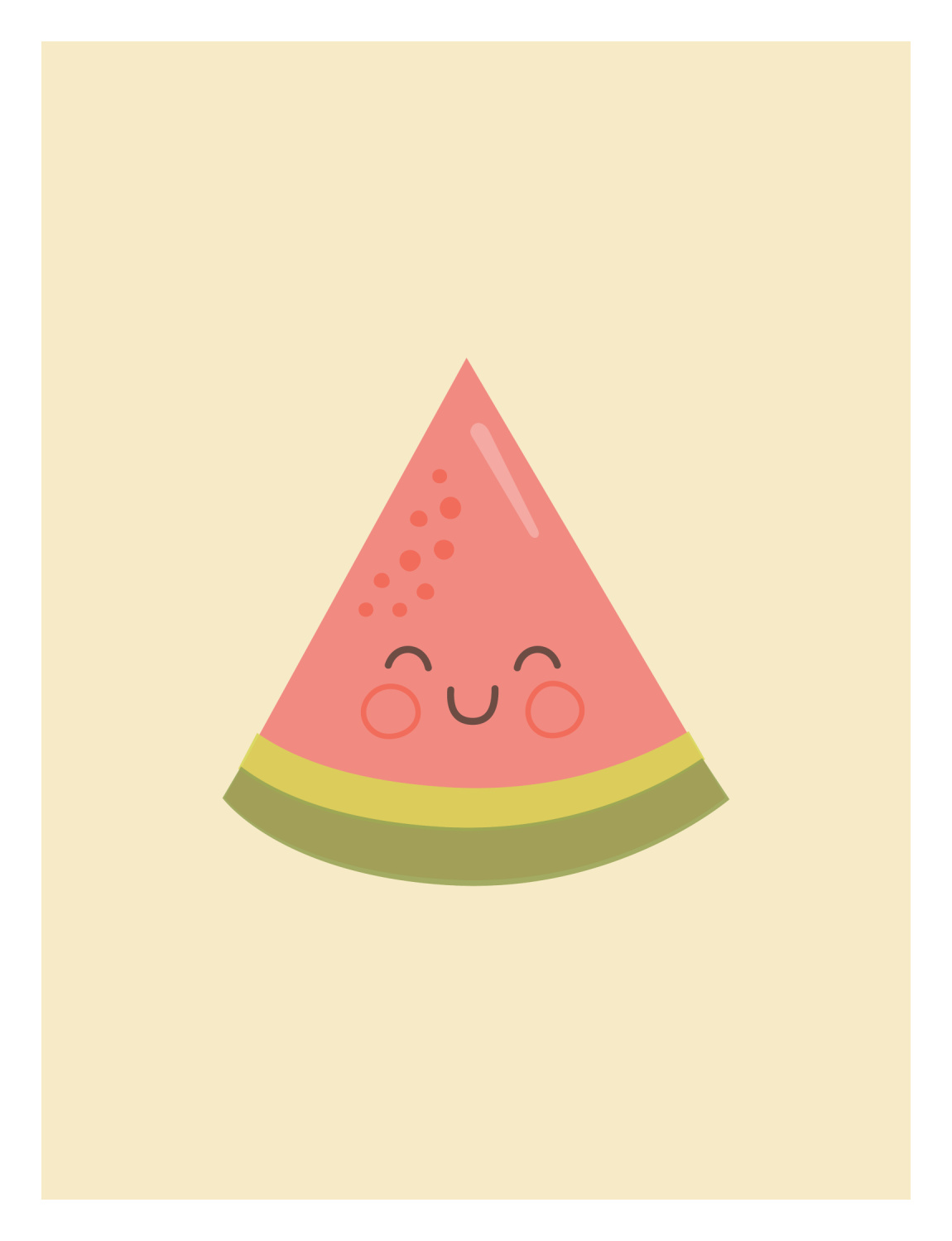 Cute Watermelon Print