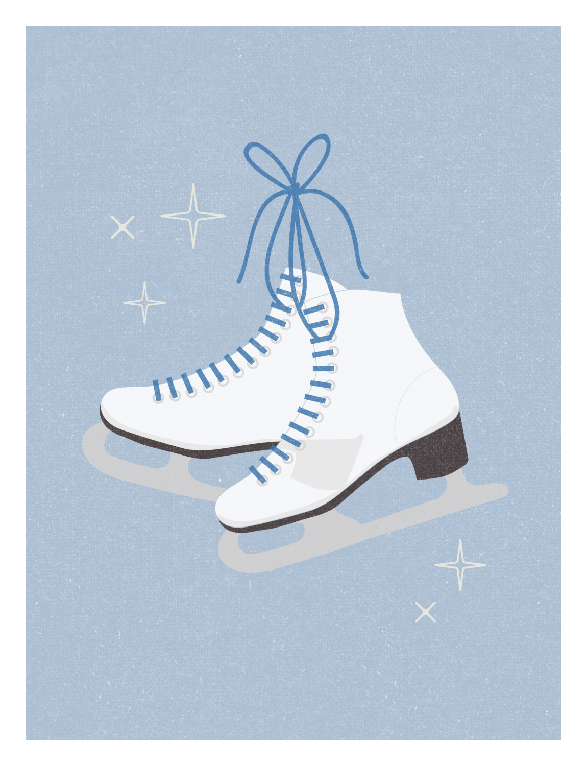 Ice Skates Art Print