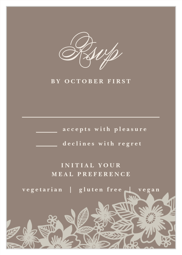 Elegant Lace Response Cards