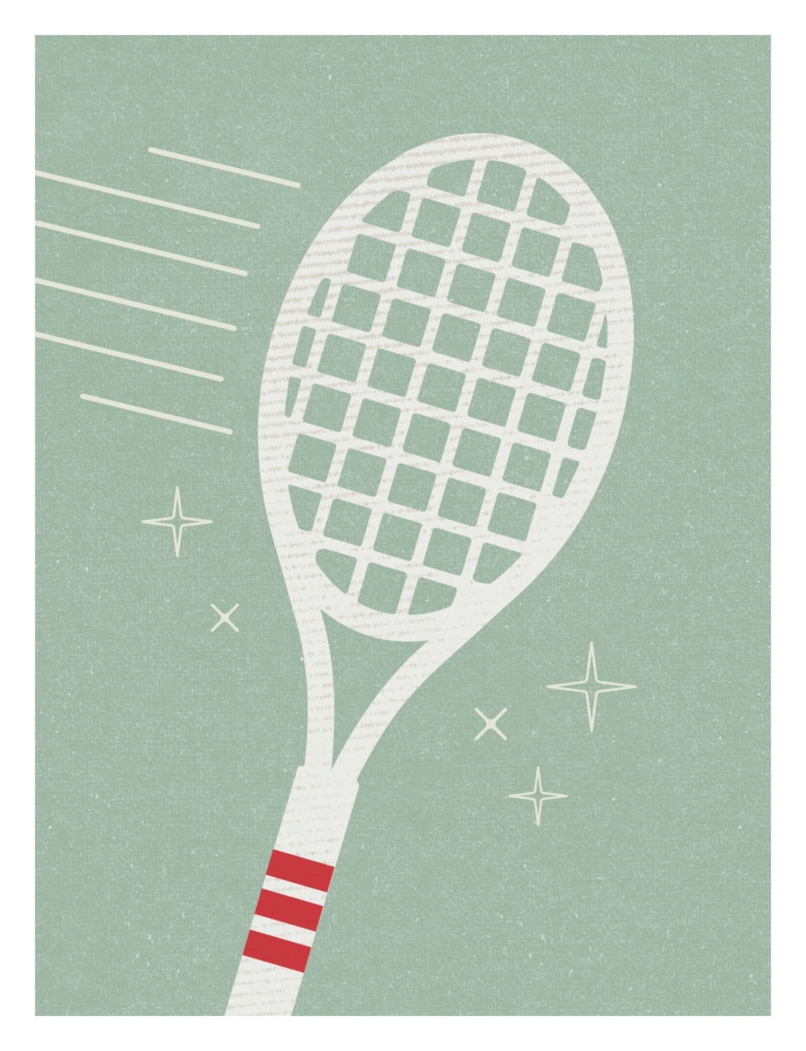 Tennis Racket Art Print