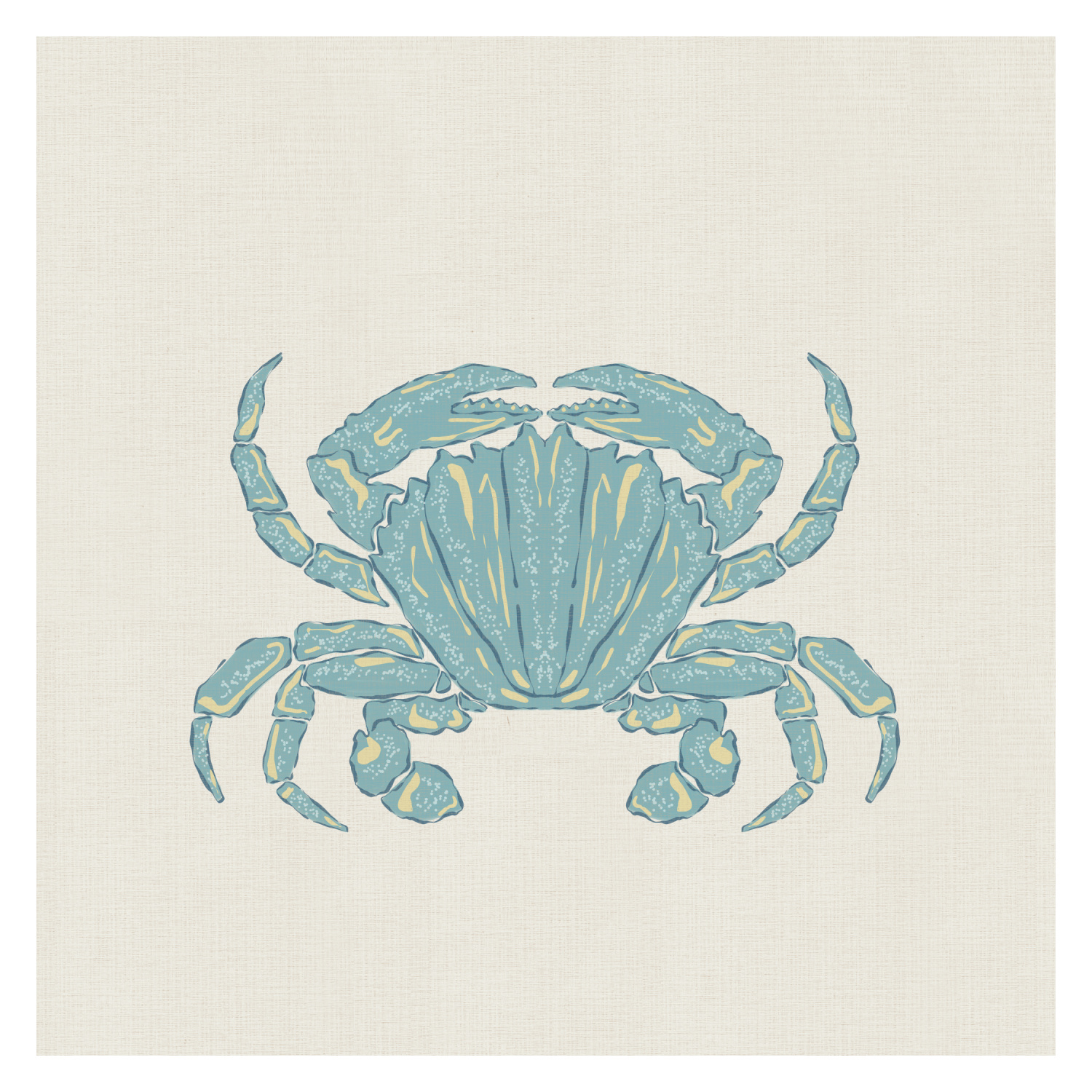 Coastal Crab Art Print