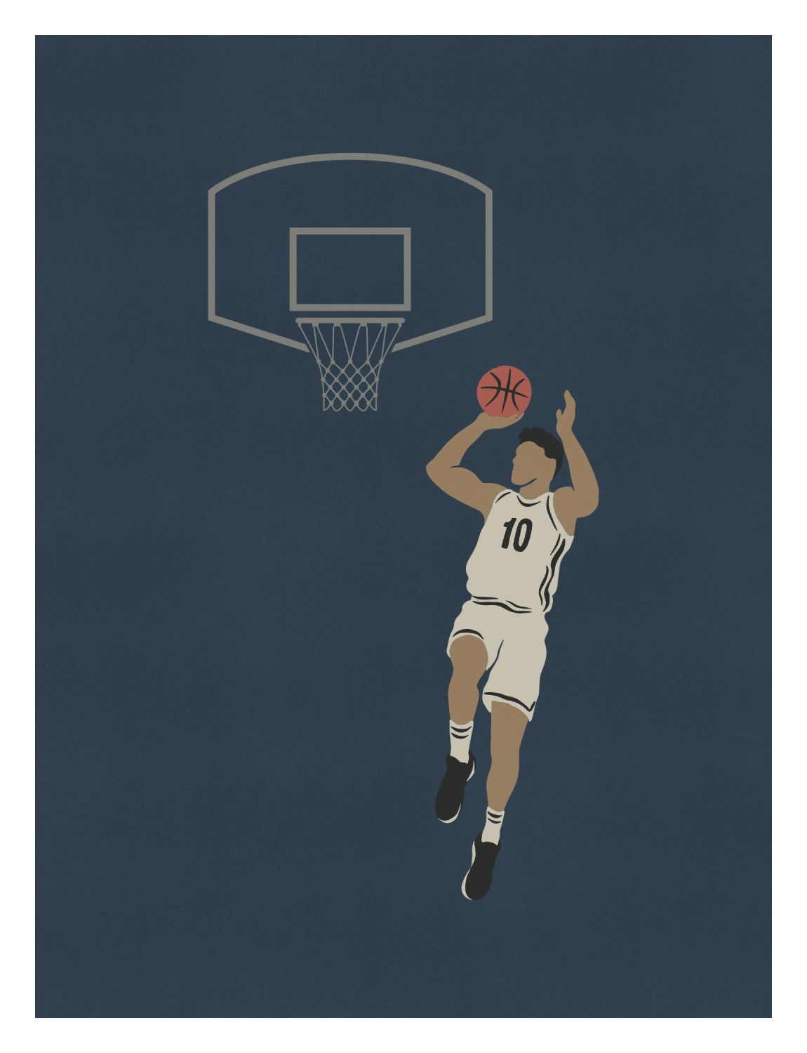 On The Court One Art Print
