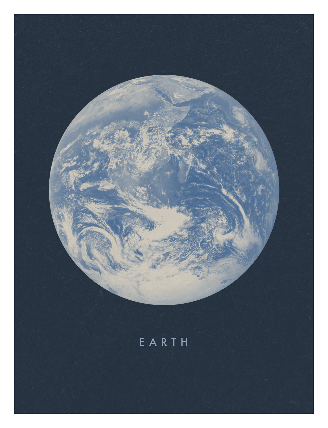 Planets Earth Art Print
