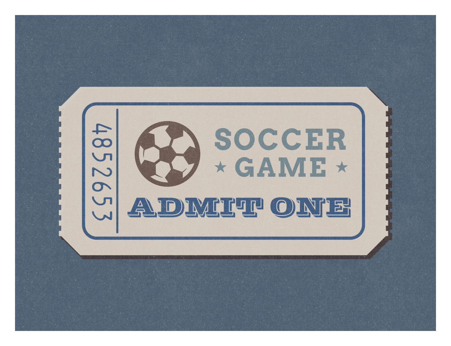 Sports Tickets Soccer Art Print