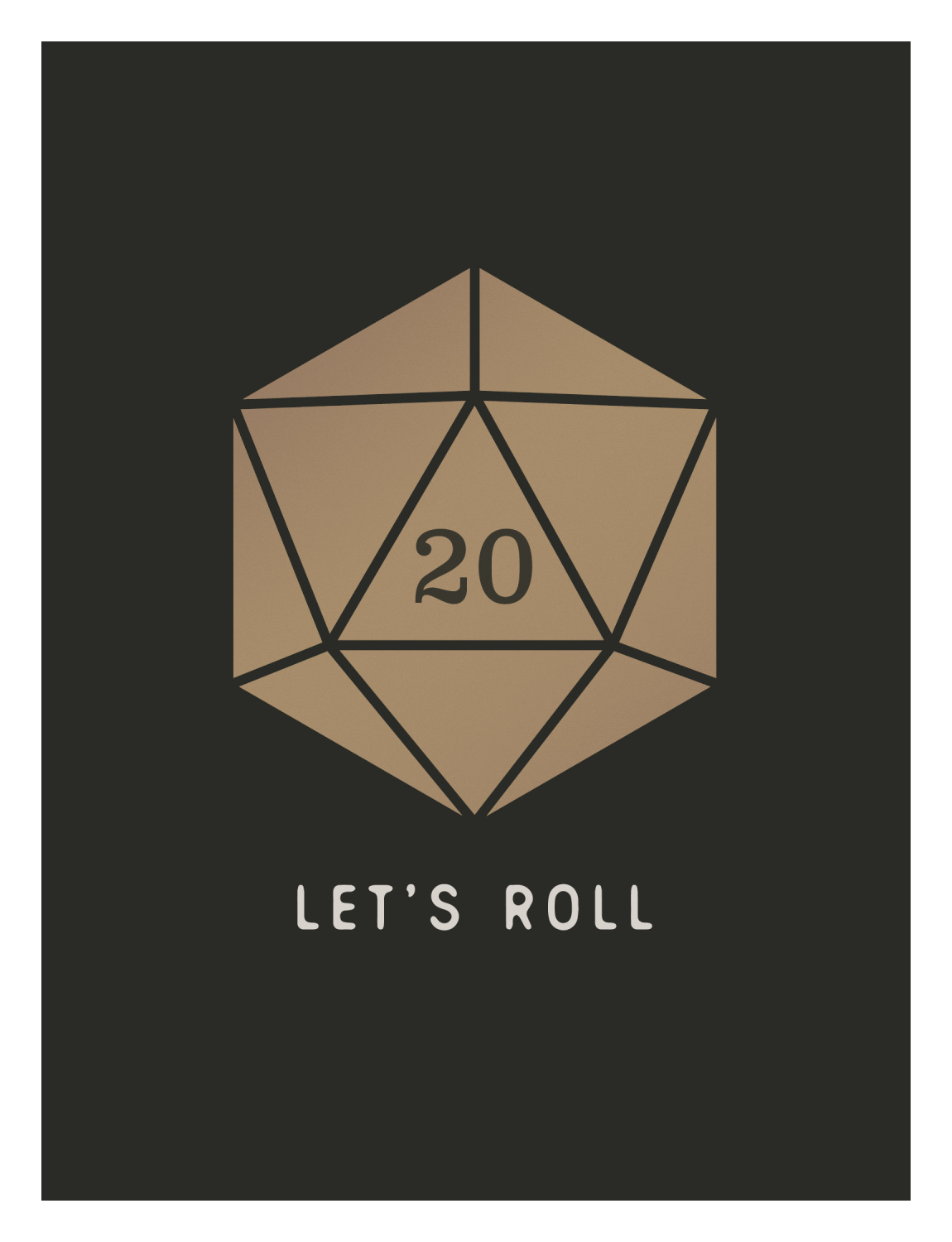 DnD Dice Art Print