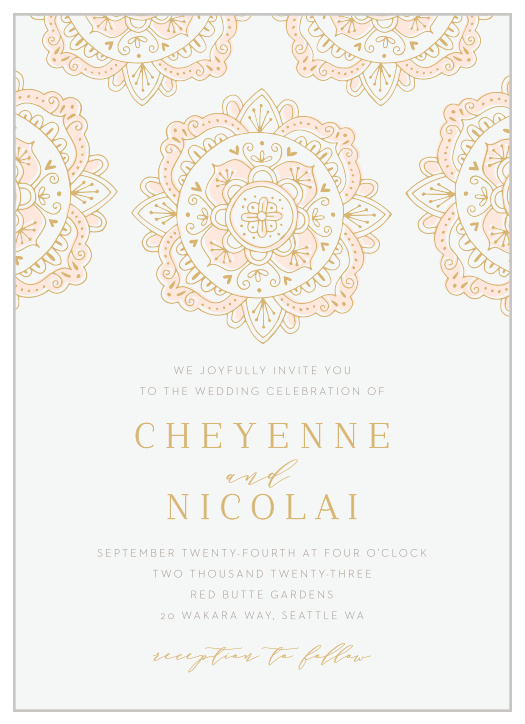 Modern Moroccan Wedding Invitations