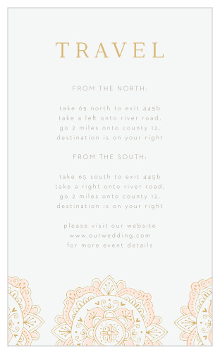 Modern Moroccan Direction Cards