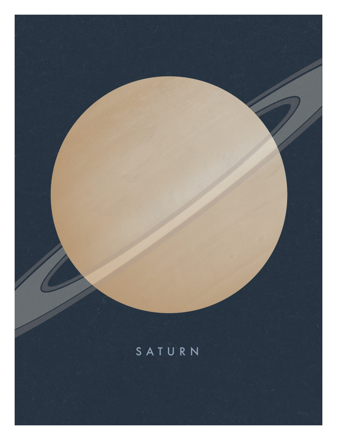 Planets Saturn Art Print