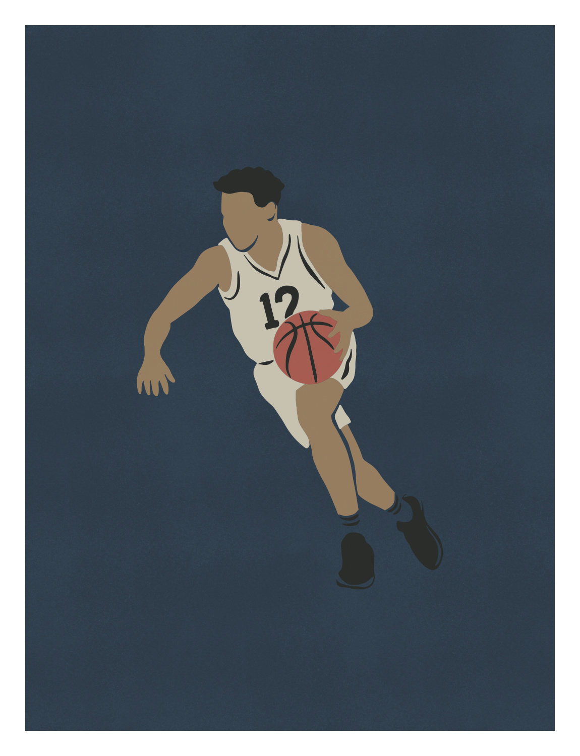 On the Court Two Art Print