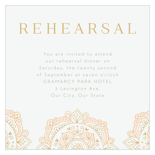 Modern Moroccan Rehearsal Cards