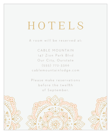 Modern Moroccan Accommodation Cards