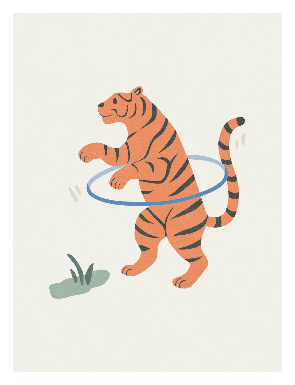 Hula Animals Art Print