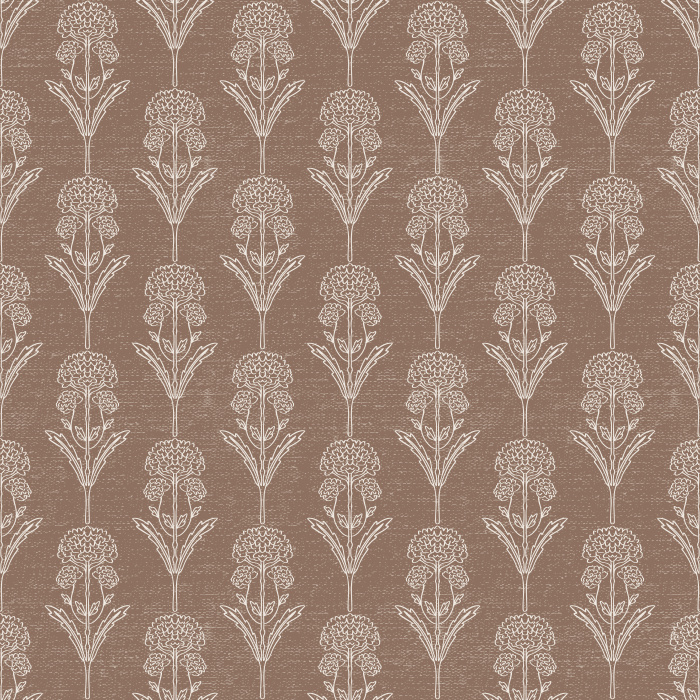 Stem Blockprint Wallpaper features a delicate repeating floral stem motif inspired by traditional hand-carved block prints, bringing understated elegance and artisan charm to your walls.