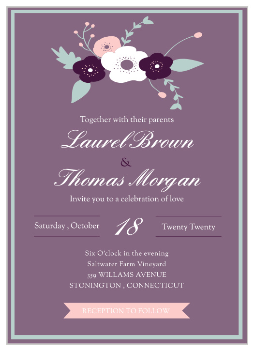 Fantastically Floral Wedding Invitations