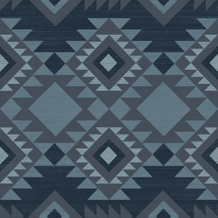 American Weaving Wallpaper celebrates the artistry of traditional Southwestern textiles with bold geometric diamonds, stepped motifs, and woven-inspired patterns arranged in a timeless repeating design.