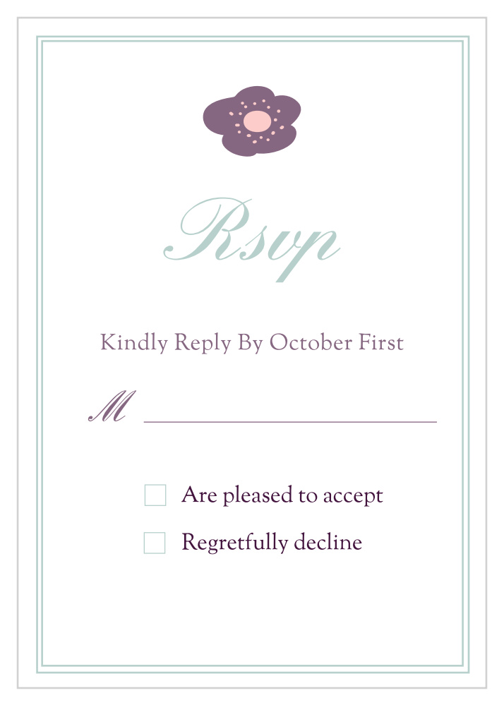 Fantastically Floral Response Cards