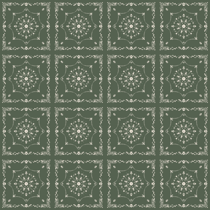 Bandana Squares Wallpaper combines classic Western bandana styling with a structured patchwork tile layout, creating a timeless pattern inspired by vintage quilts and paisley textiles.