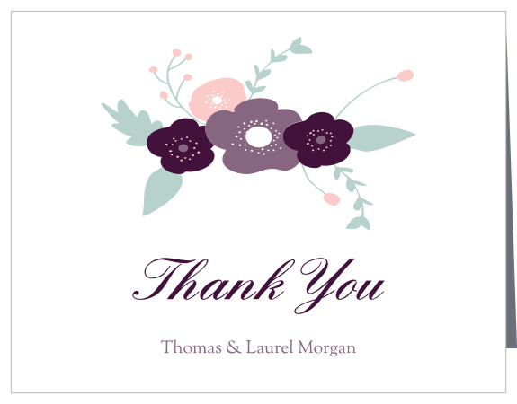Fantastically Floral Wedding Thank You Cards