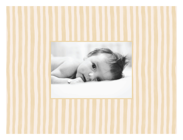 Handpainted Stripes Photo Art Print combines a favorite photograph with playful, imperfect vertical stripes for a warm and artistic personalized display.