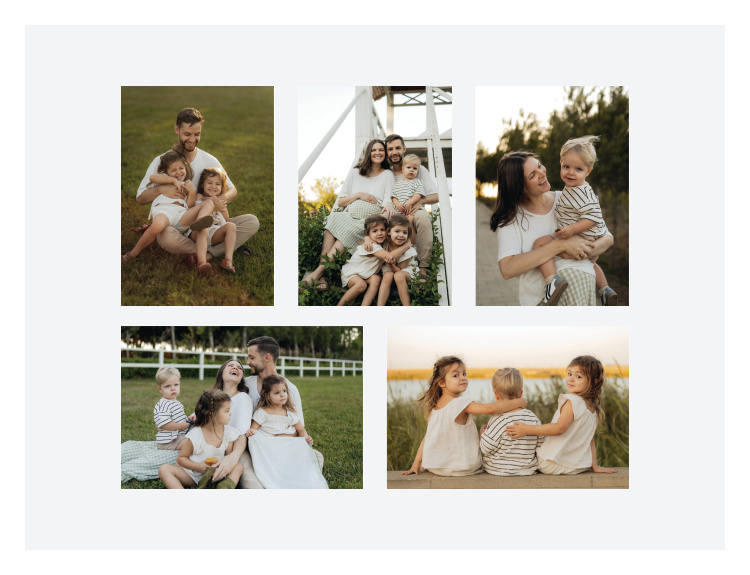 Snap Collage Photo Art Print brings several favorite memories together in a clean, modern gallery-style arrangement designed to tell your family’s story at a glance.