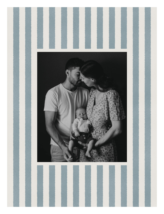 Vintage Stripes Photo Art Print frames a favorite photograph with bold vertical stripes for a timeless, personalized display with nostalgic character.