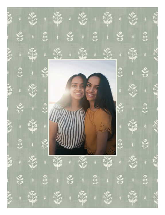 Wavy Shape Photo Art Print transforms a favorite photograph into a playful personalized display with a softly scalloped, flowing edge.